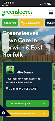 Greensleeves Lawn Care Norwich & East Norfolk — Customer photo