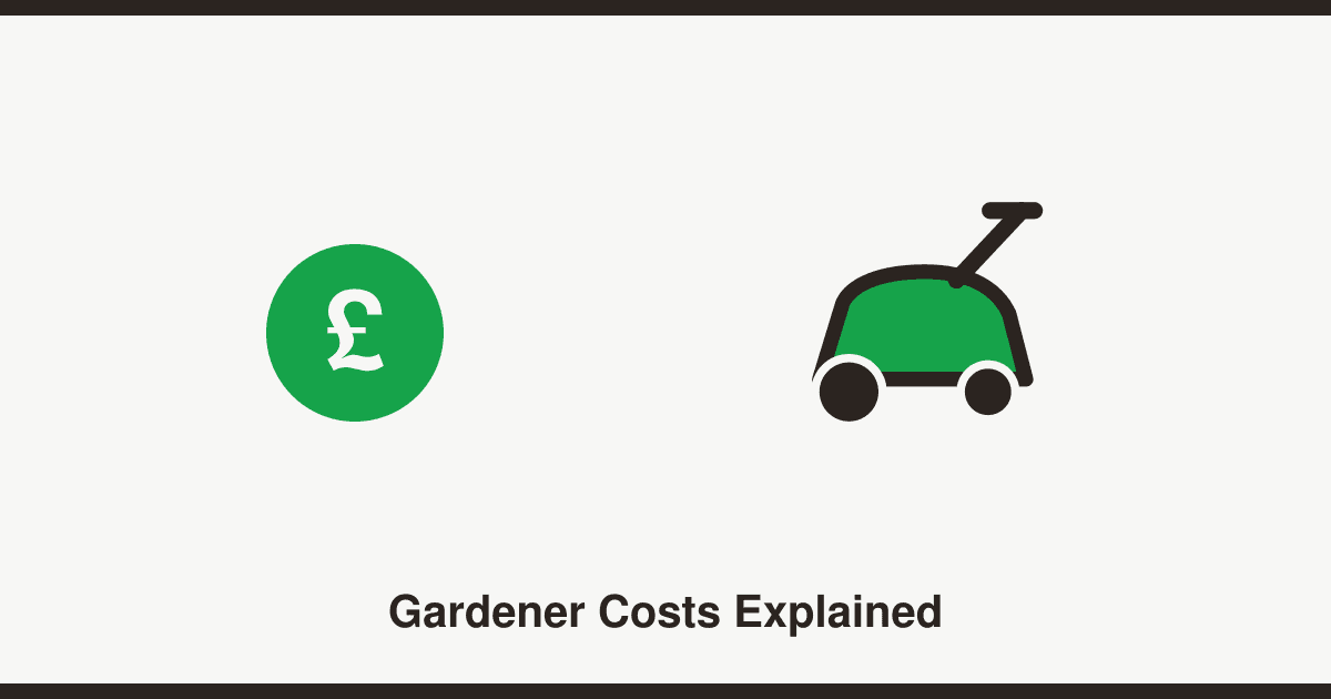 How much does a gardener cost in the UK?