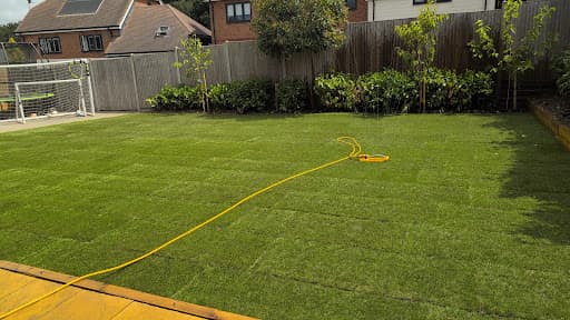 Hedge End Lawns. Turf laying. Lawn care. Grass seeding — Customer photo